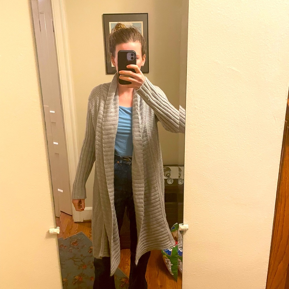 Knee- length BCBGMaxAzria Acrylic/Wool/Angora sweater